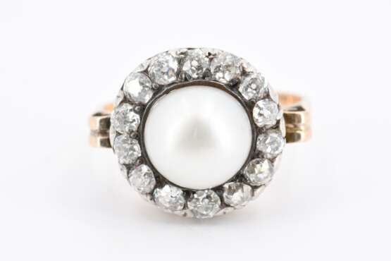 Pearl Diamond Ring - photo 2