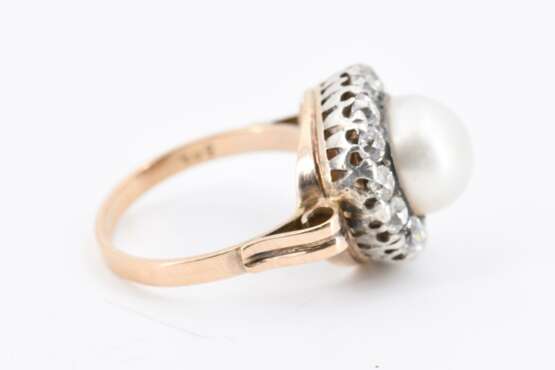Pearl Diamond Ring - фото 5