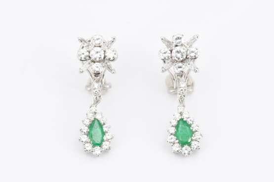 Emerald Diamond Earstuds/clips - Foto 2