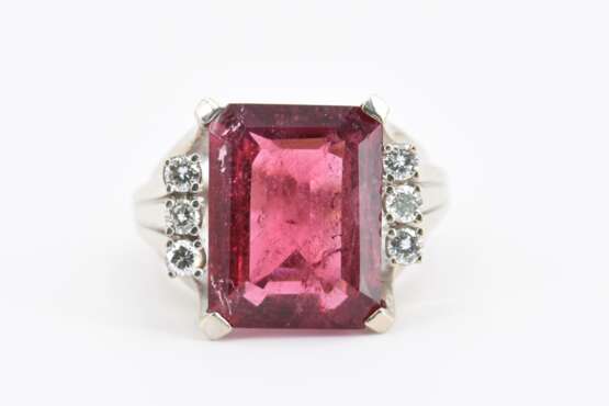 Rubellite Diamond Ring - Foto 2