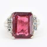 Rubellite Diamond Ring - фото 2