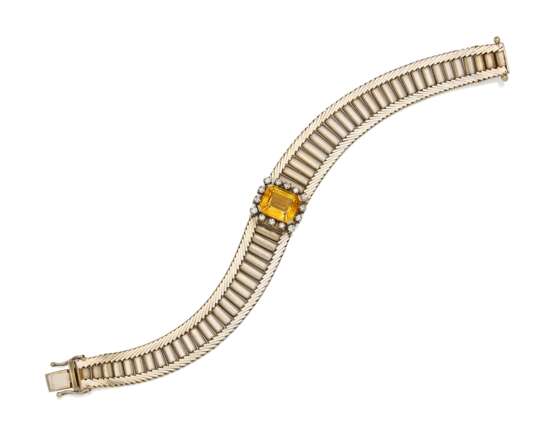 Citrine Diamond Bracelet - фото 1