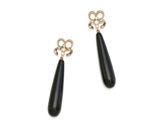 Onyx Diamond Earrings - photo 1