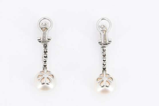 Pearl Diamond Earrings - Foto 3