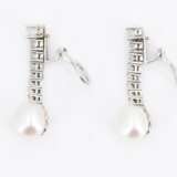 Pearl Diamond Earrings - фото 4