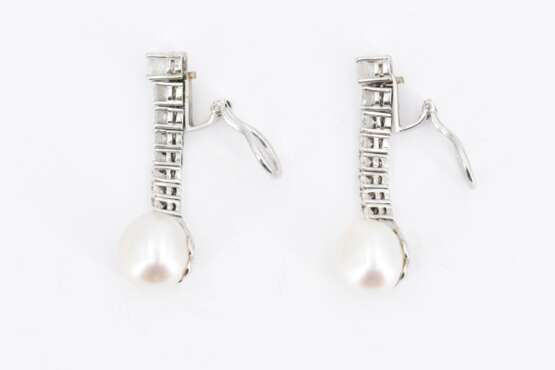 Pearl Diamond Earrings - photo 4