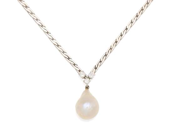 Pearl-Diamond Necklace - photo 1