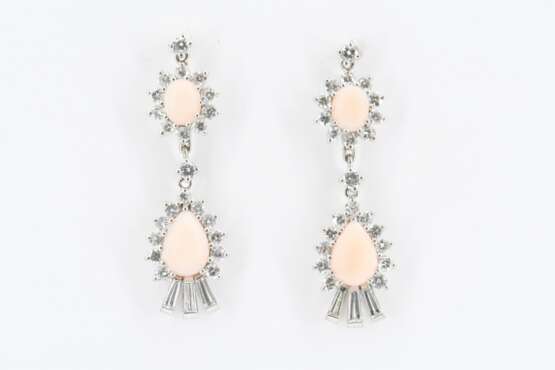 Coral Diamond Earrings - фото 3