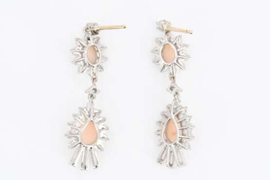 Coral Diamond Earrings - фото 4