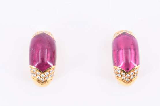 Tourmaline Diamond Earclips - фото 2