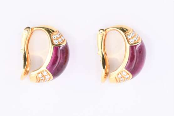 Tourmaline Diamond Earclips - фото 4