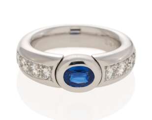 Sapphire Diamond Ring