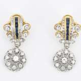 Diamond Sapphire Earrings - photo 2