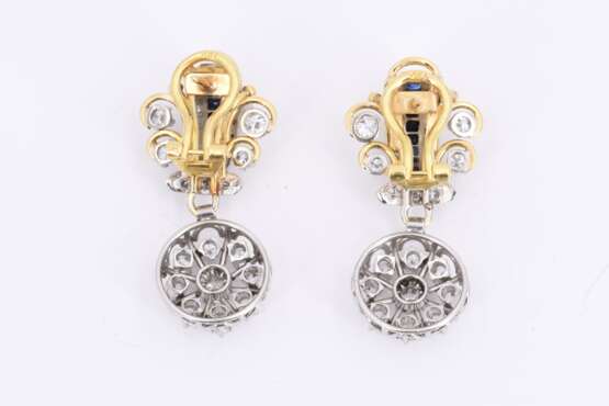 Diamond Sapphire Earrings - photo 3