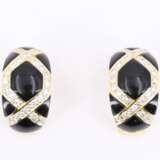 Onyx Diamond Earclips - фото 2