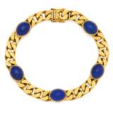 Lapis Lazuli Curb Chain Bracelet - photo 1