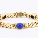 Lapis Lazuli Curb Chain Bracelet - photo 2