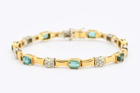 Tourmaline Diamond Bracelet - photo 4