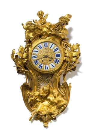 Monumental and magnificent Cartel clock with the chariot of Venus - Foto 1