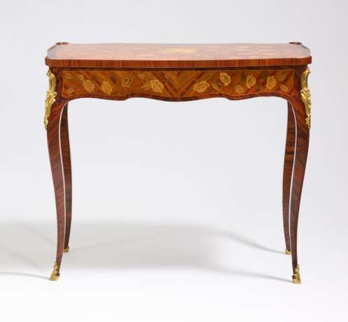 A lady's bureau with floral marquetry Louis XV - photo 3
