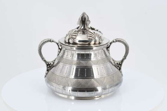 Oriental style silver coffee and tea set - фото 24