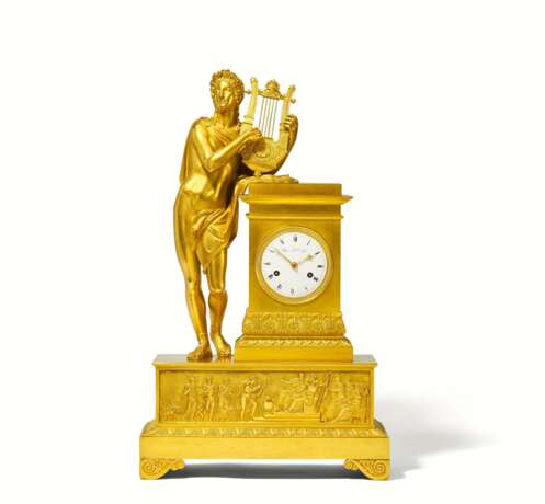 Monumental pendulum clock Apollo with lyre - Foto 1