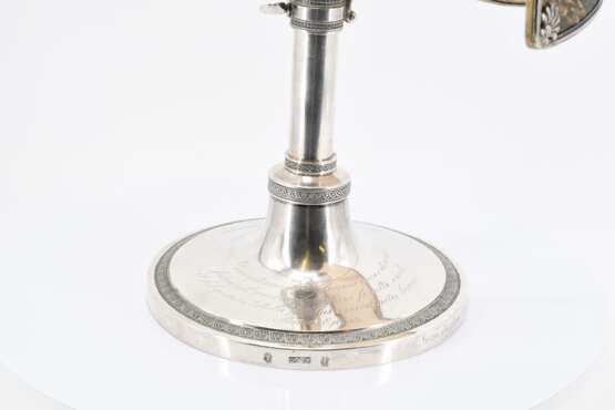 Two-flame candlestick with light shade - photo 6