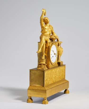 Pendulum clock with bacchant - photo 4