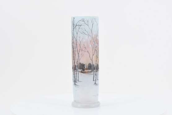 Small vase with winter landscape - photo 1