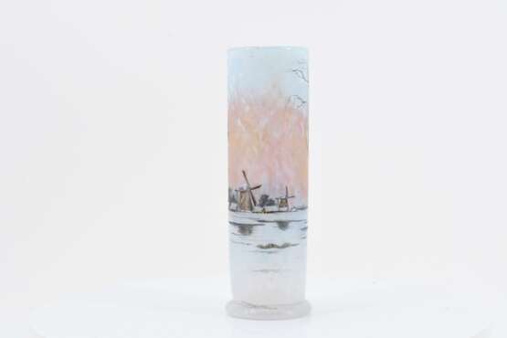 Small vase with winter landscape - photo 3