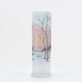Small vase with winter landscape - photo 4
