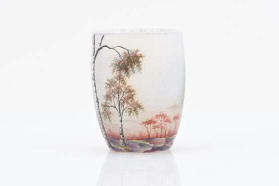 Miniature vase with birch forest - фото 1