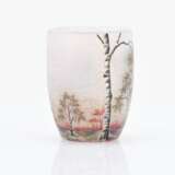 Miniature vase with birch forest - photo 4