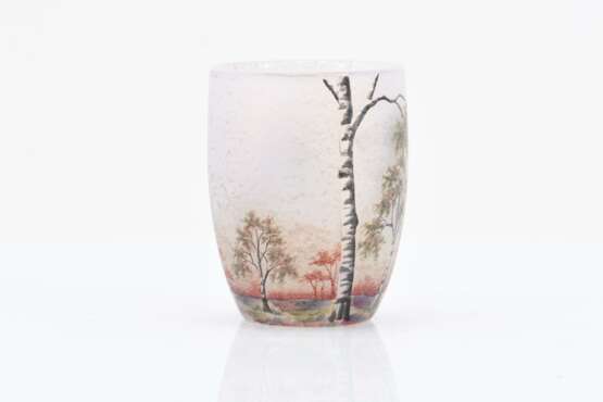 Miniature vase with birch forest - фото 4