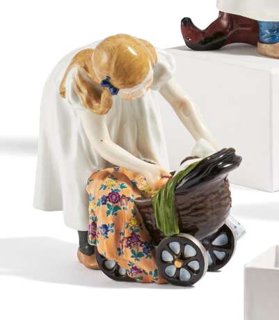 Girl with doll stroller - photo 3
