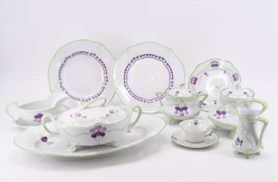 Tea and dinner service with violet decor - фото 3