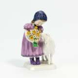 Girl with sheep - фото 1