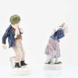 Two children figures "Snowball fight" - photo 5