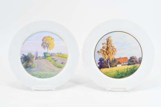 Four plates with landscapes - photo 3
