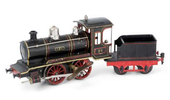 Märklin-Dampflokomotive "21" mit Tender - фото 1