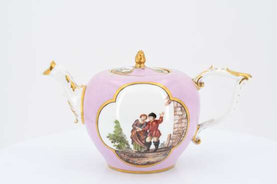 Teapot with purple fond - photo 12