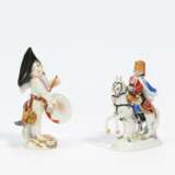 Hussar on horseback and putto as drummer - photo 1