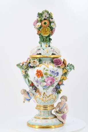Small potpourri vase with putti - Foto 2