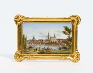 Small picture panel with view of Dresden