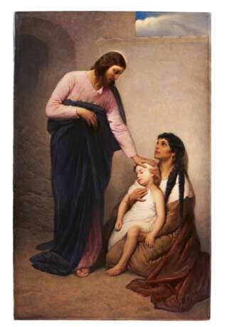 Porcelain painting 'Jesus heals the sick' - photo 1