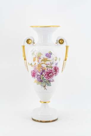 Large amphora vase with floral decor - photo 3
