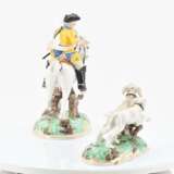 7 figurines from a centerpiece 'Frankenthal Yellow Hunt' - photo 2