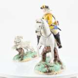 7 figurines from a centerpiece 'Frankenthal Yellow Hunt' - photo 26