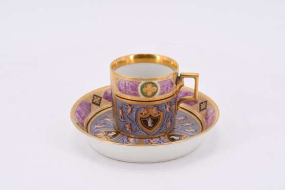 Cup and saucer with mythological scene - фото 2