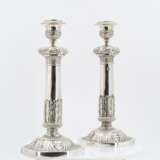 Pair of large candlesticks with acanthus decor - фото 4